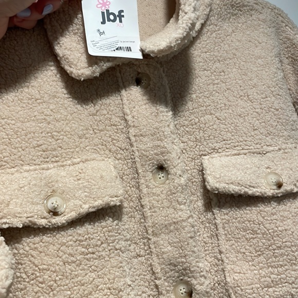 jbf Jackets & Coats Hem And Thread Teddy Jacket Poshmark